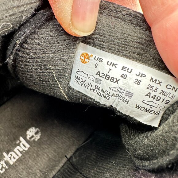 Timberland Ellendale Women Size 9 Brown Leather Ankle Rugged Sole Hiking Boot - Picture 10 of 11